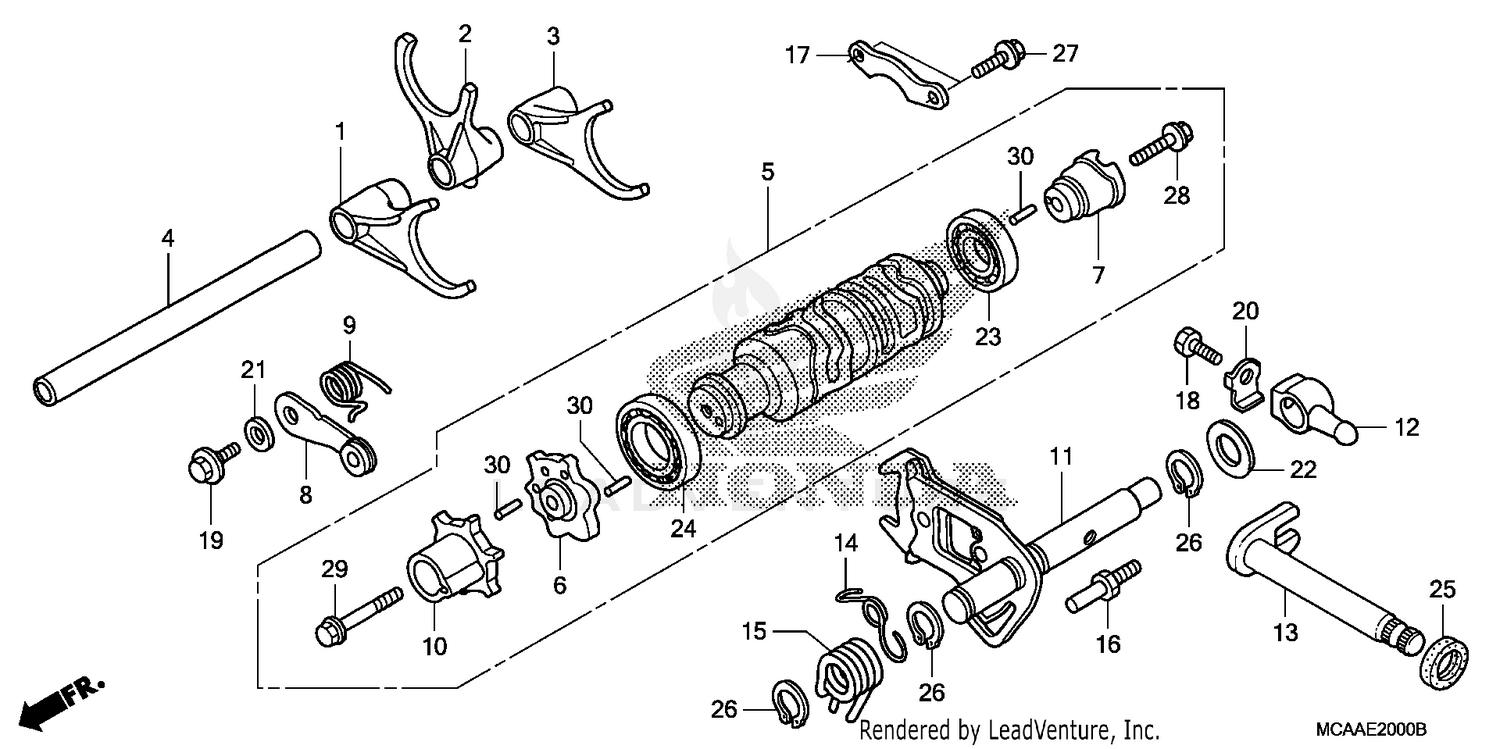SHIFT DRUM@SHIFT FORK