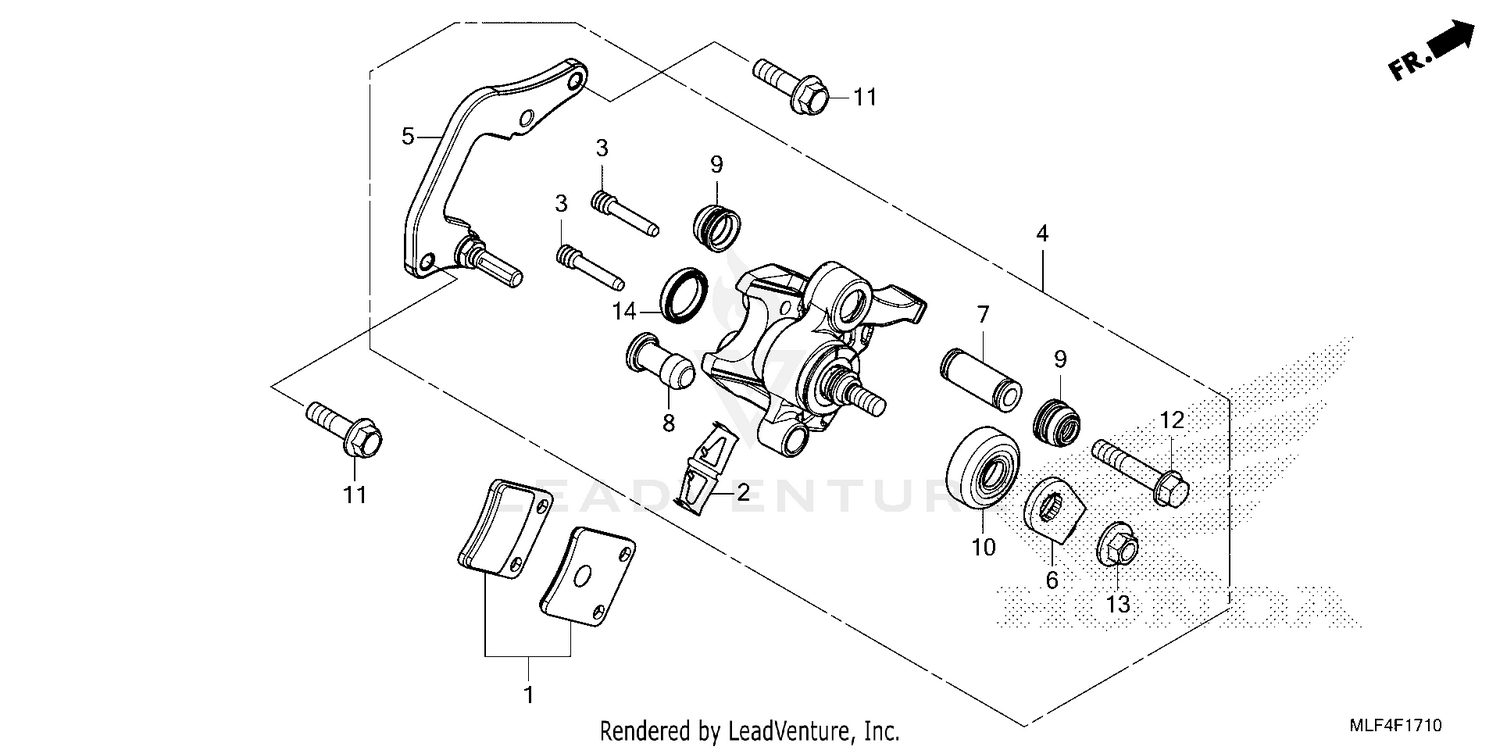 PARKING BRAKE CALIPER