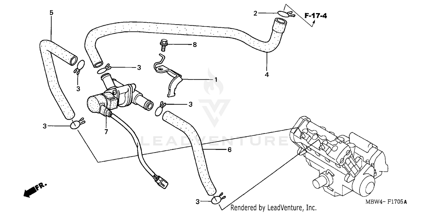 AIR INJECTION CONTROL VALVE ('01-'06)