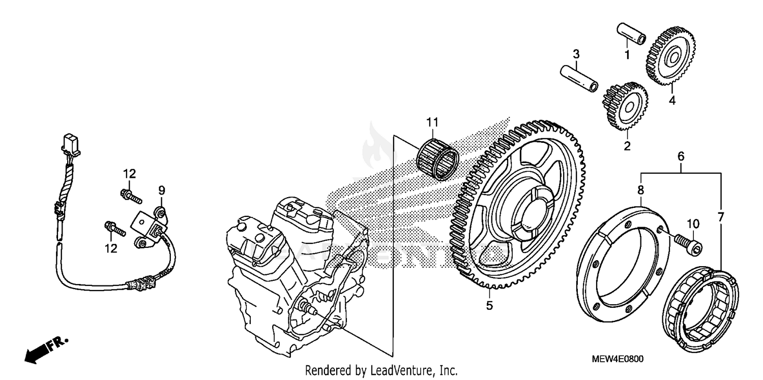 PULSE GENERATOR + STARTING CLUTCH