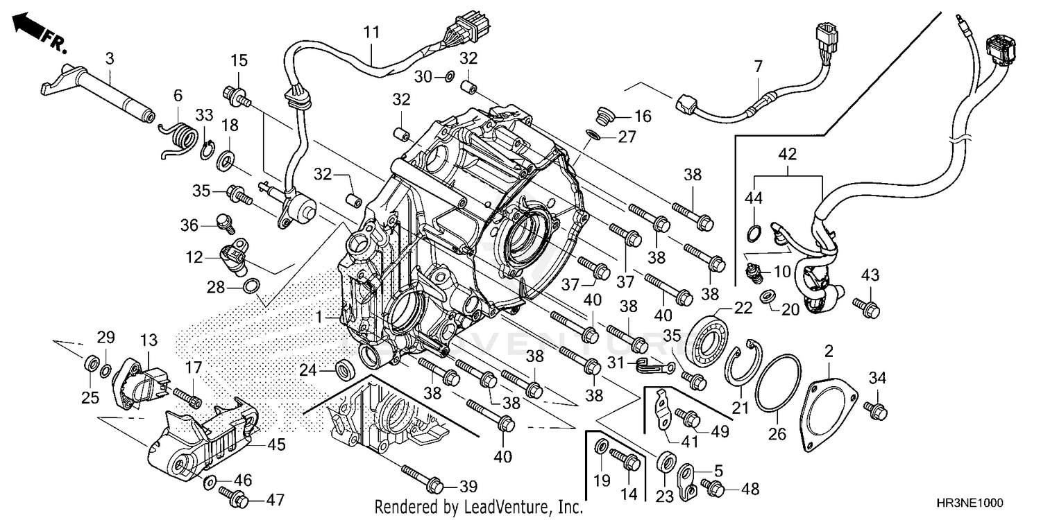 REAR CRANKCASE COVER