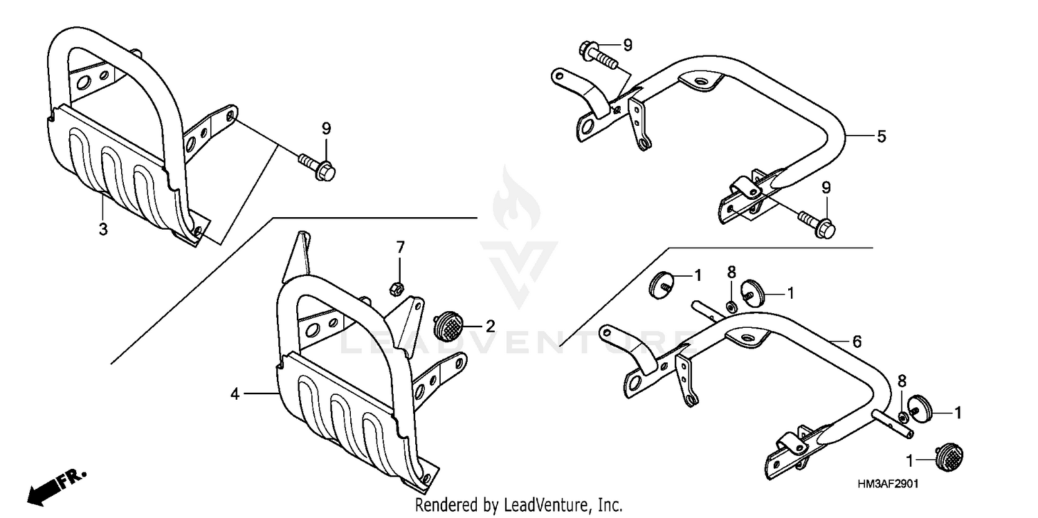 CARRY PIPE (TRX300EX'07-)