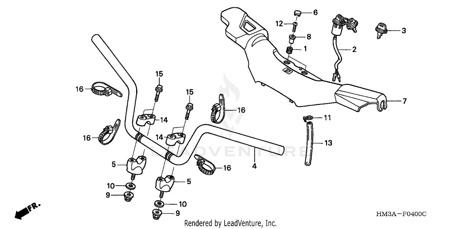 HANDLEBAR (TRX300EX'01-'06)