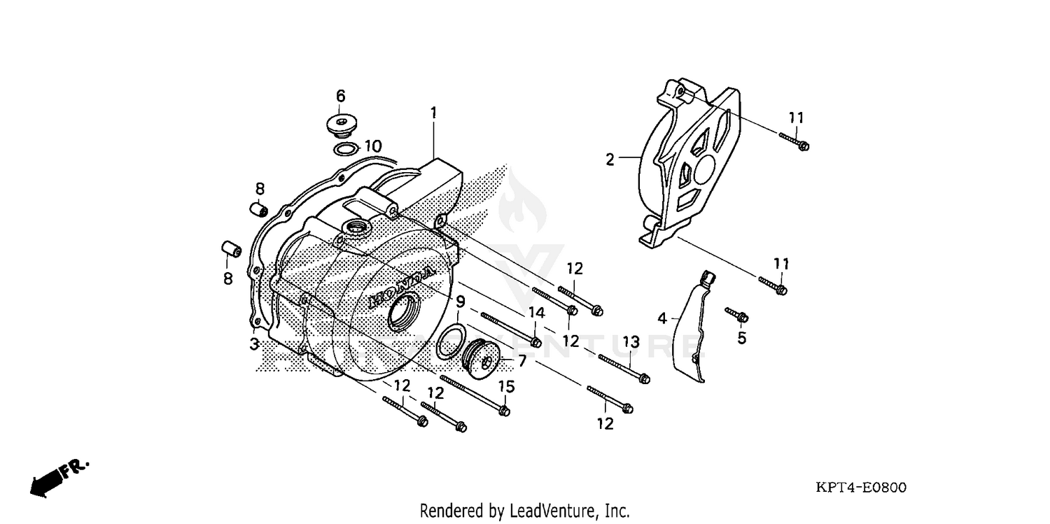 LEFT CRANKCASE COVER (1)