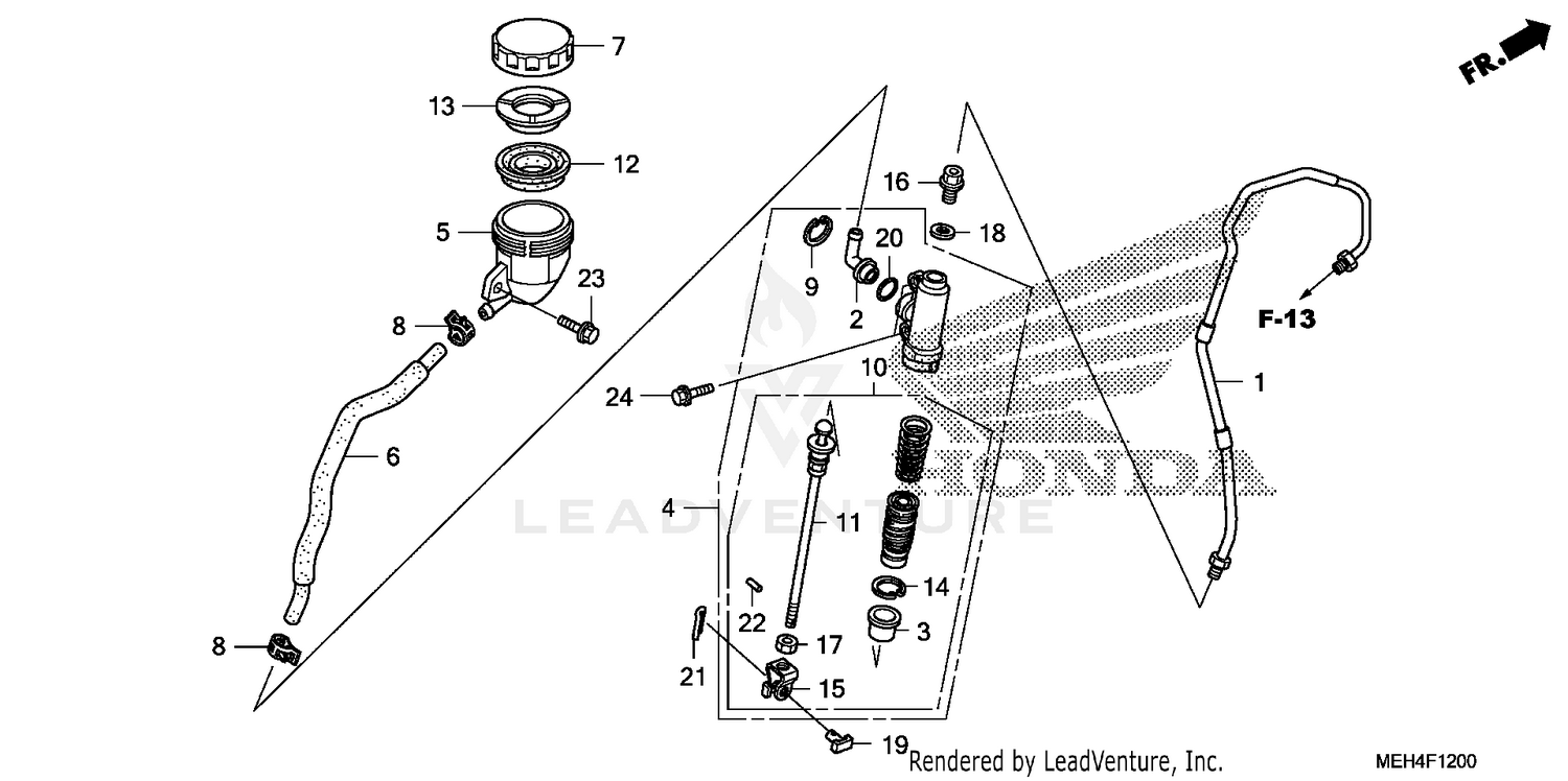 REAR BRAKE MASTER CYLINDER