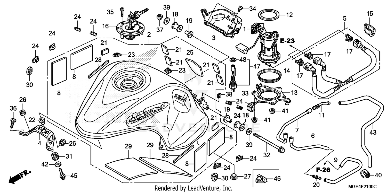 FUEL TANK + FUEL PUMP