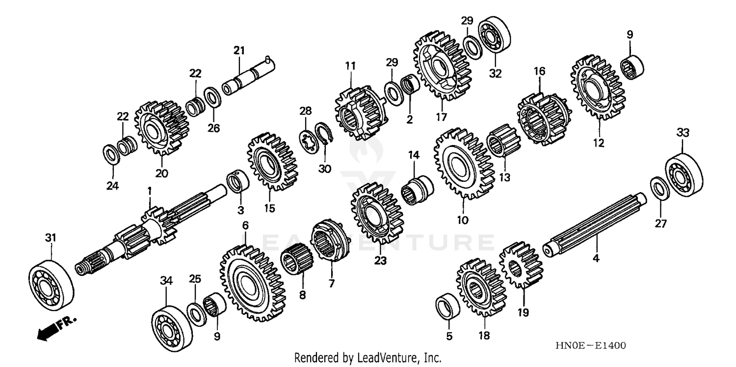TRANSMISSION (TRX450FE)