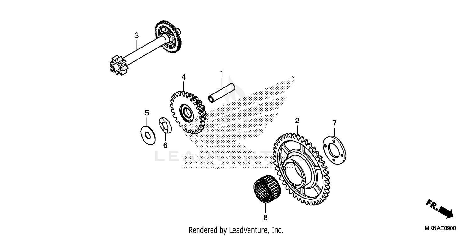 STARTING DRIVEN GEAR