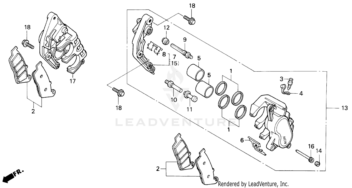 F3 FRONT BRAKE CALIPER 95-96