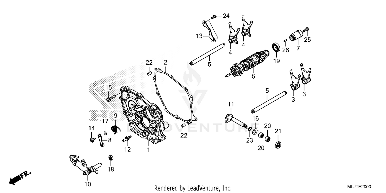 SHIFT DRUM@SHIFT FORK