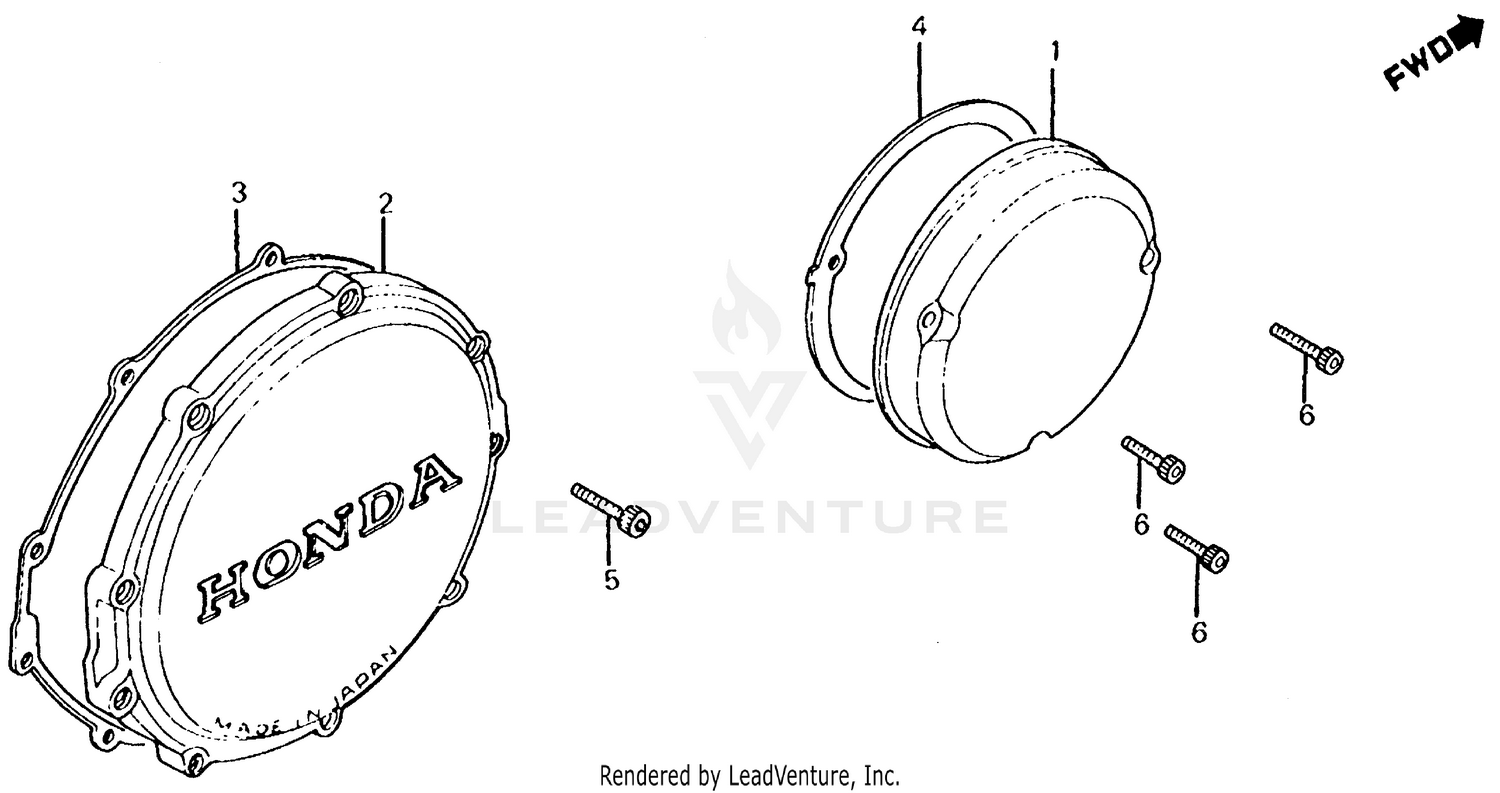 CLUTCH COVER + RIGHT CRANKCASE COVER