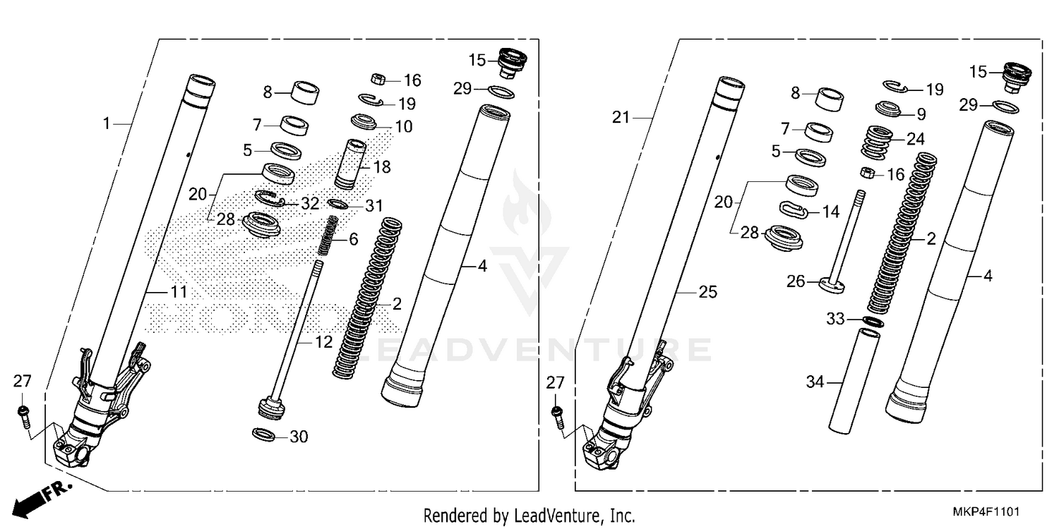 FRONT FORK               (CB500XA'22/'23)