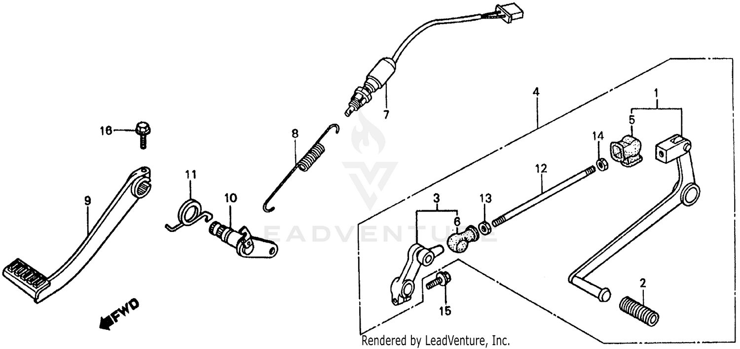 BRAKE PEDAL + CHANGE PEDAL