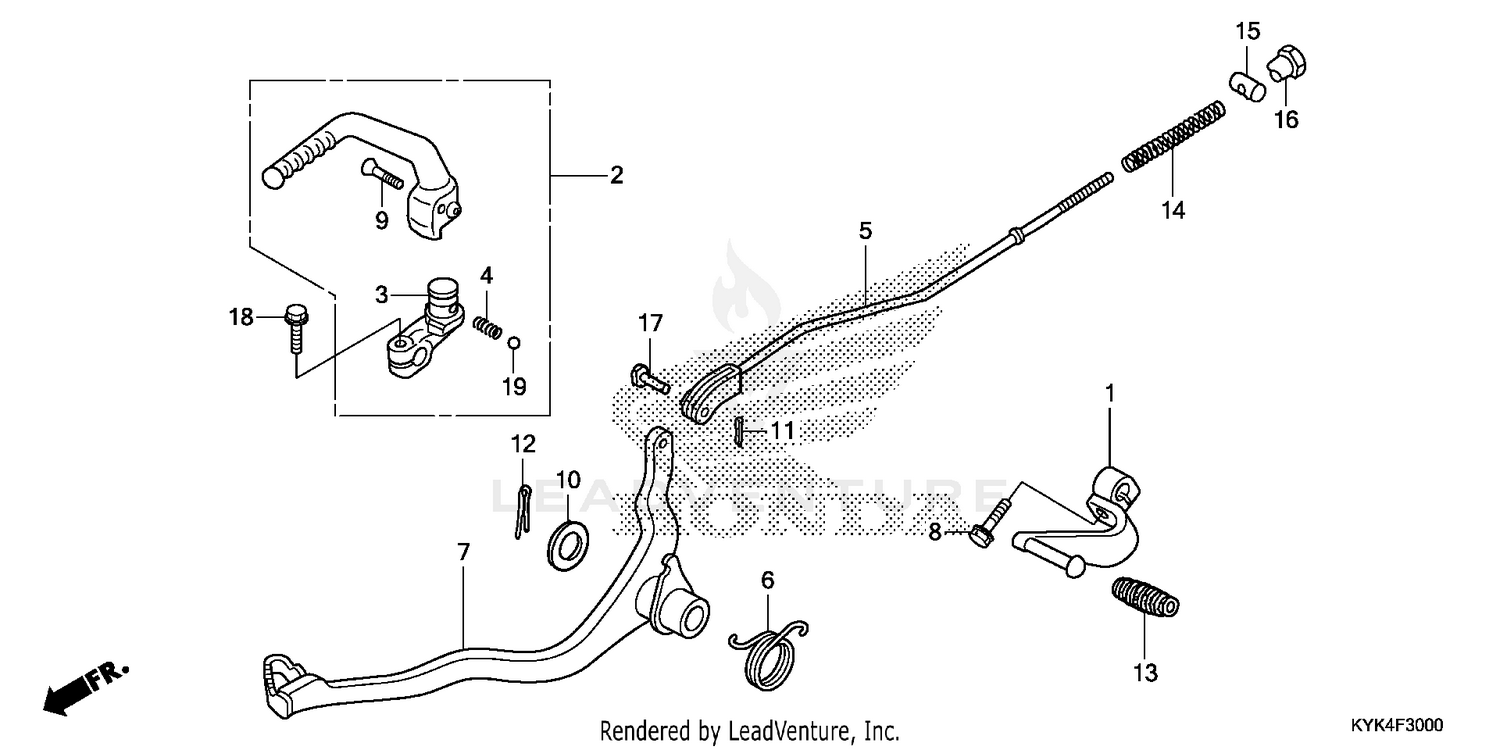 PEDAL@KICK STARTER ARM