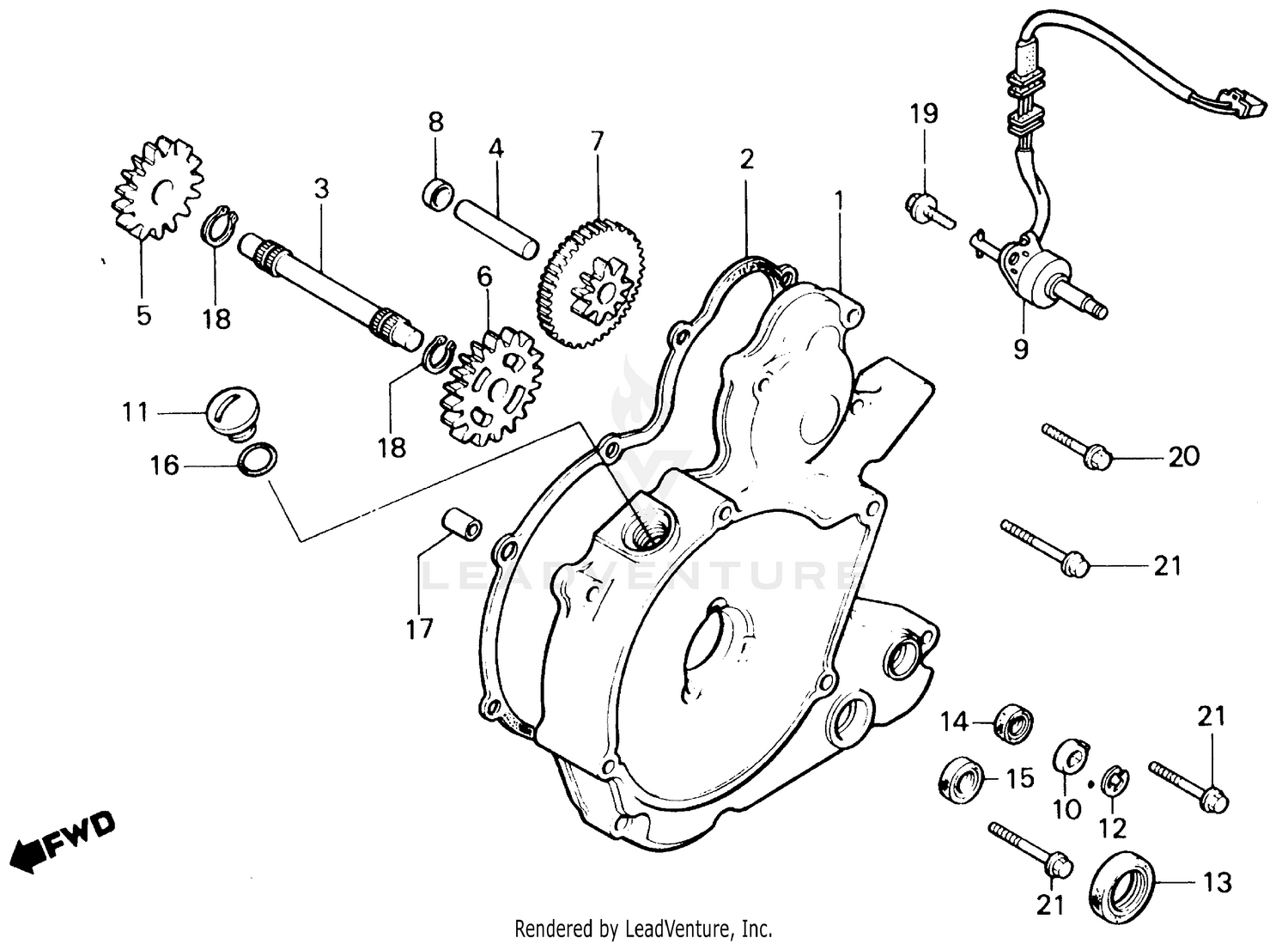 LEFT CRANKCASE COVER