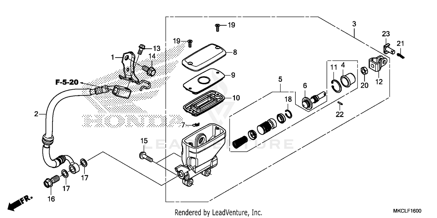REAR BRAKE MASTER        CYLINDER