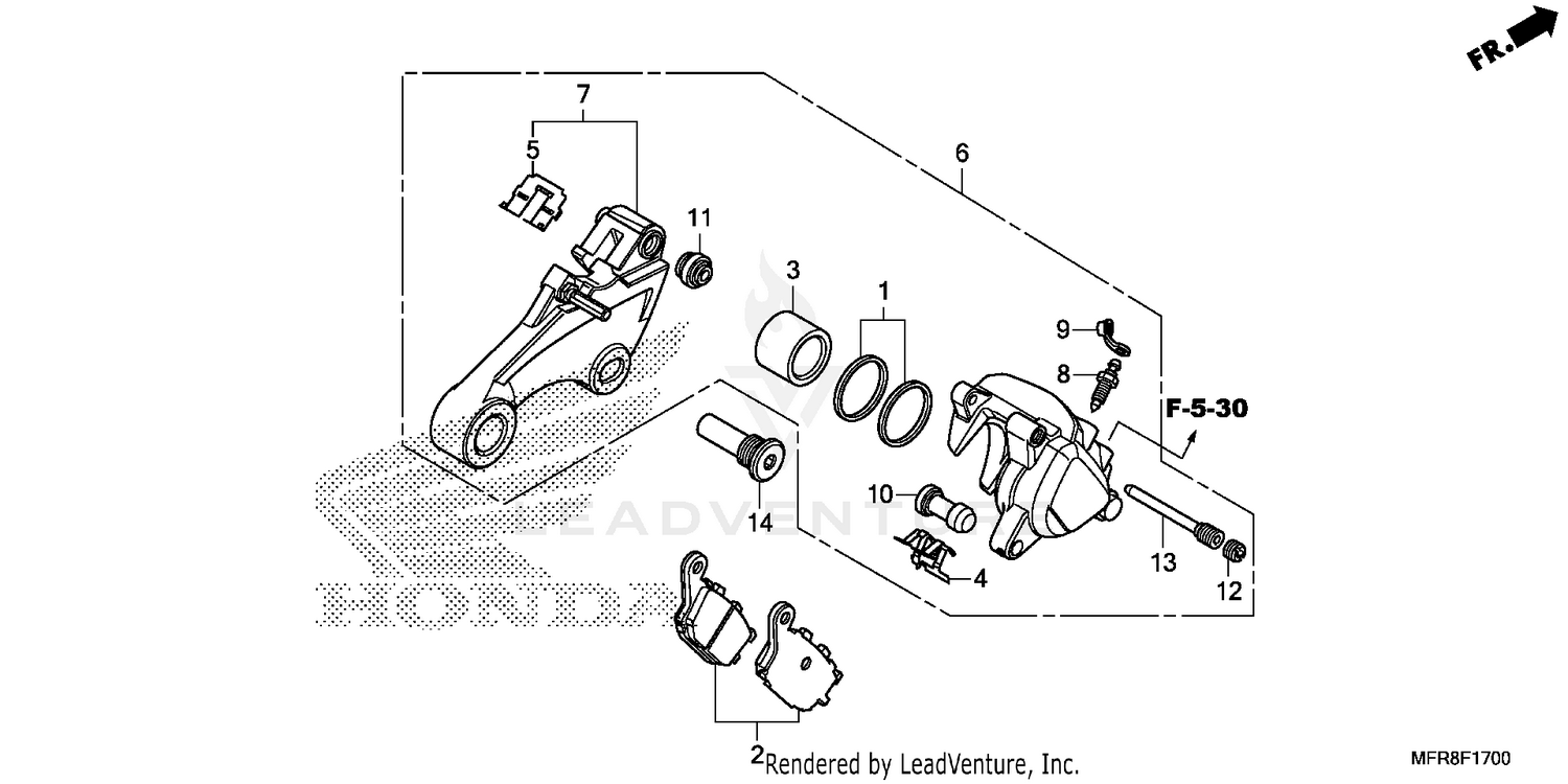 REAR BRAKE CALIPER (1)