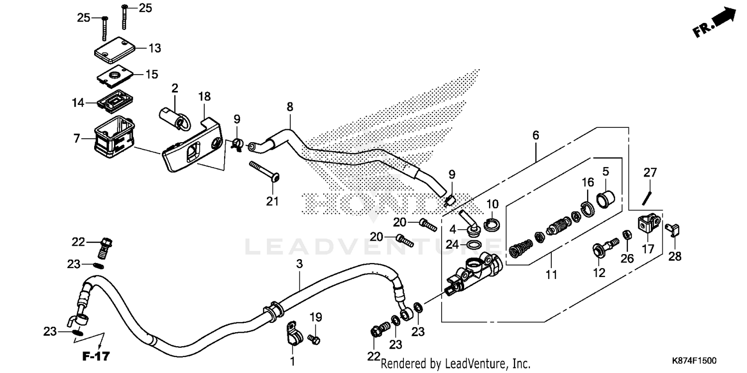 REAR BRAKE MASTER        CYLINDER (1)
