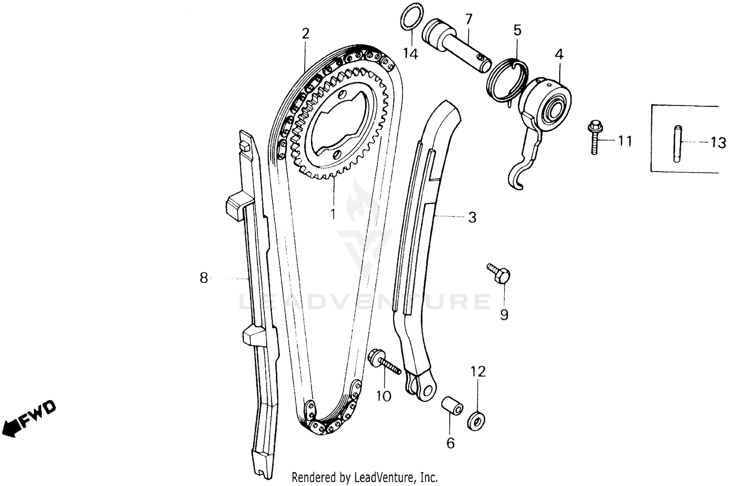 CAM CHAIN + TENSIONER