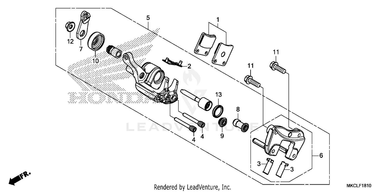 PARKING BRAKE CALIPER