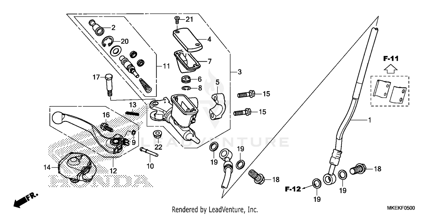 FRONT BRAKE MASTER       CYLINDER