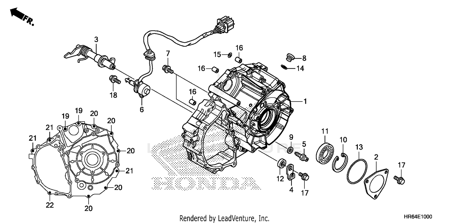 REAR CRANKCASE COVER