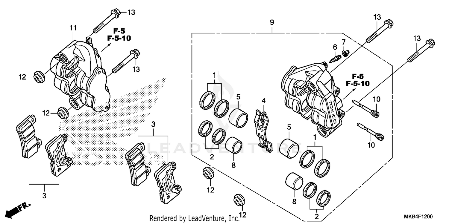 FRONT BRAKE CALIPER (1)