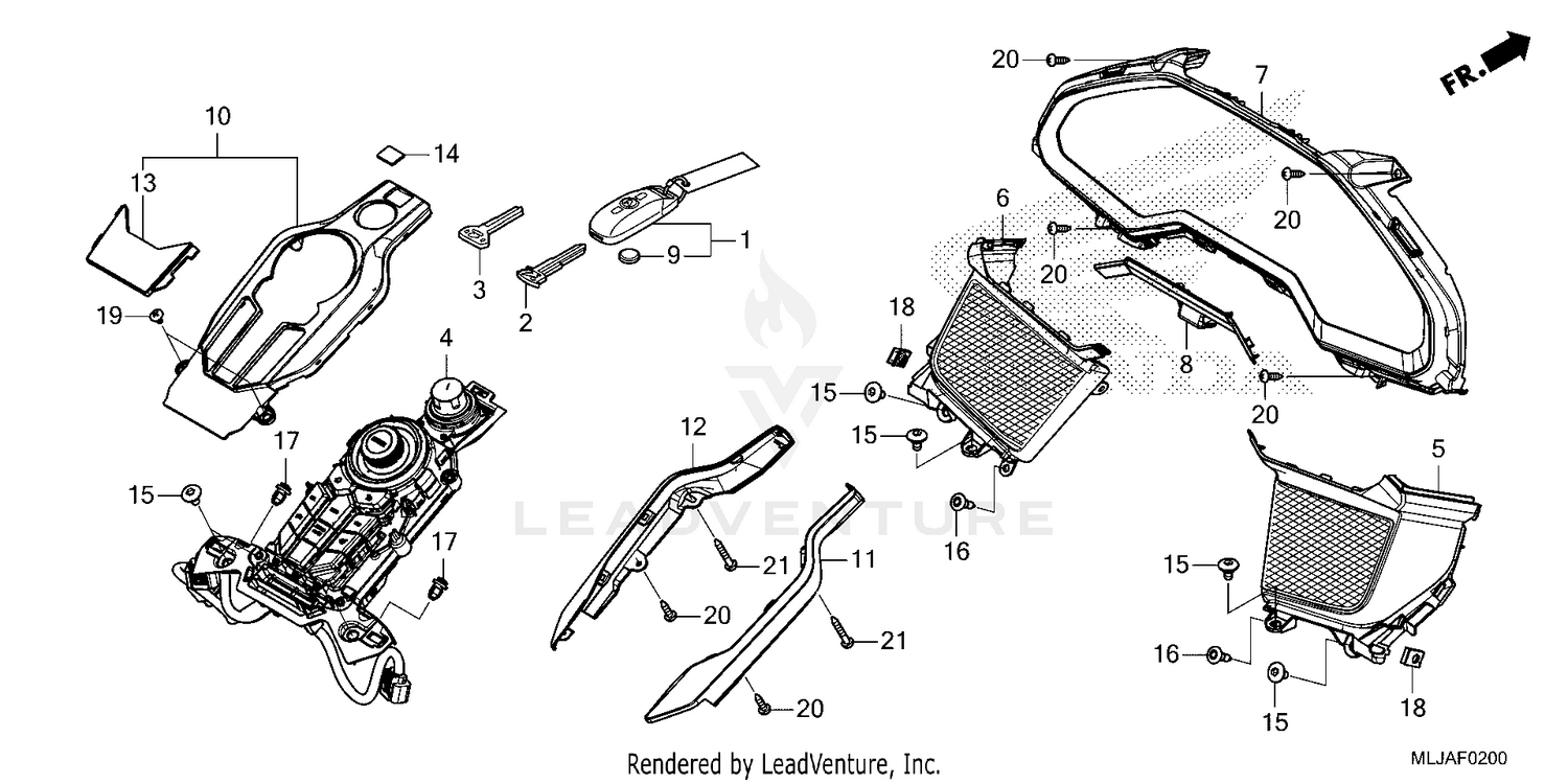 METER PANEL@SWITCH PANEL @FOB KEY