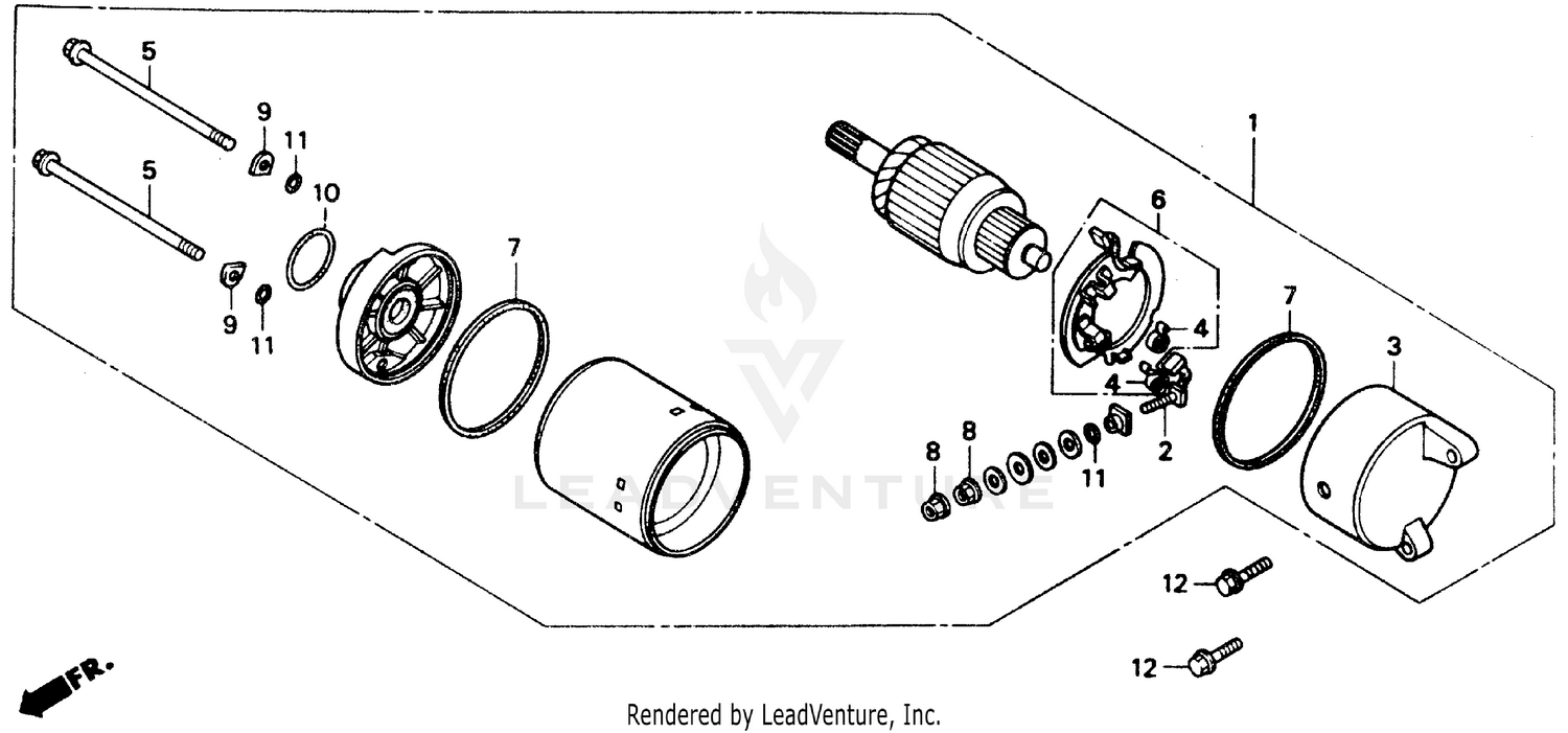 STARTER MOTOR 89-90