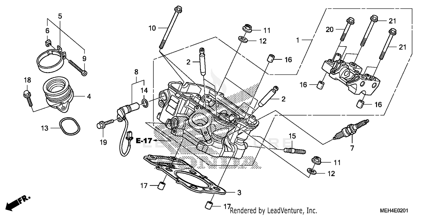 REAR CYLINDER HEAD
