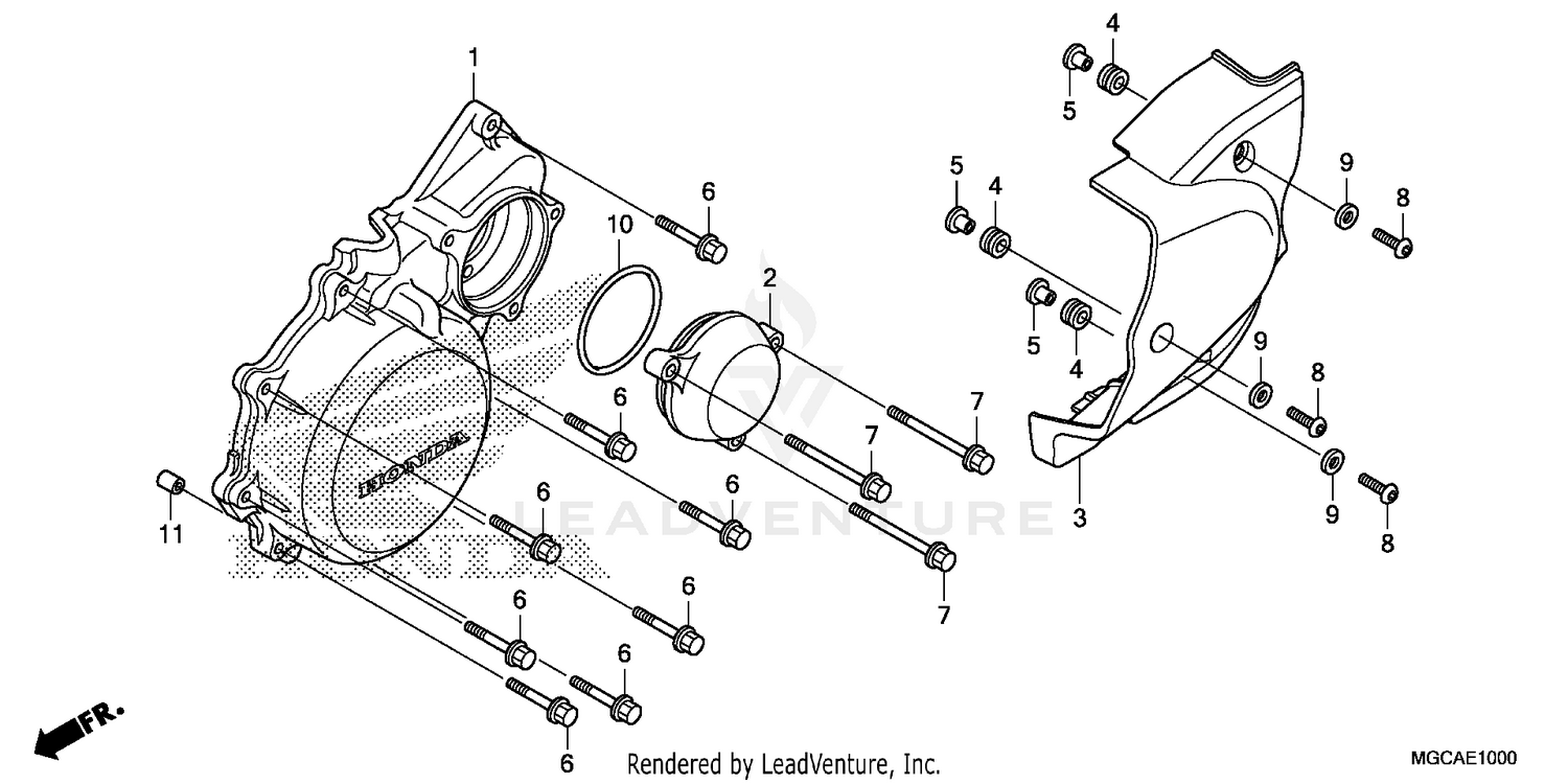 LEFT CRANKCASE COVER