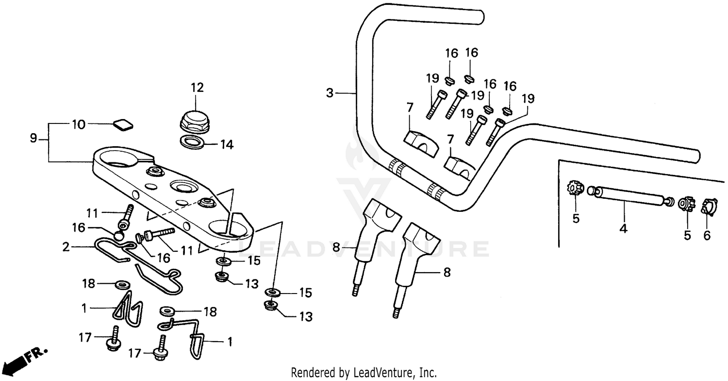 VT1100C HANDLEBAR