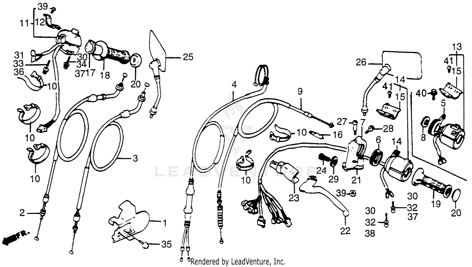 CONTROL LEVERS + CABLES + SWITCHES
