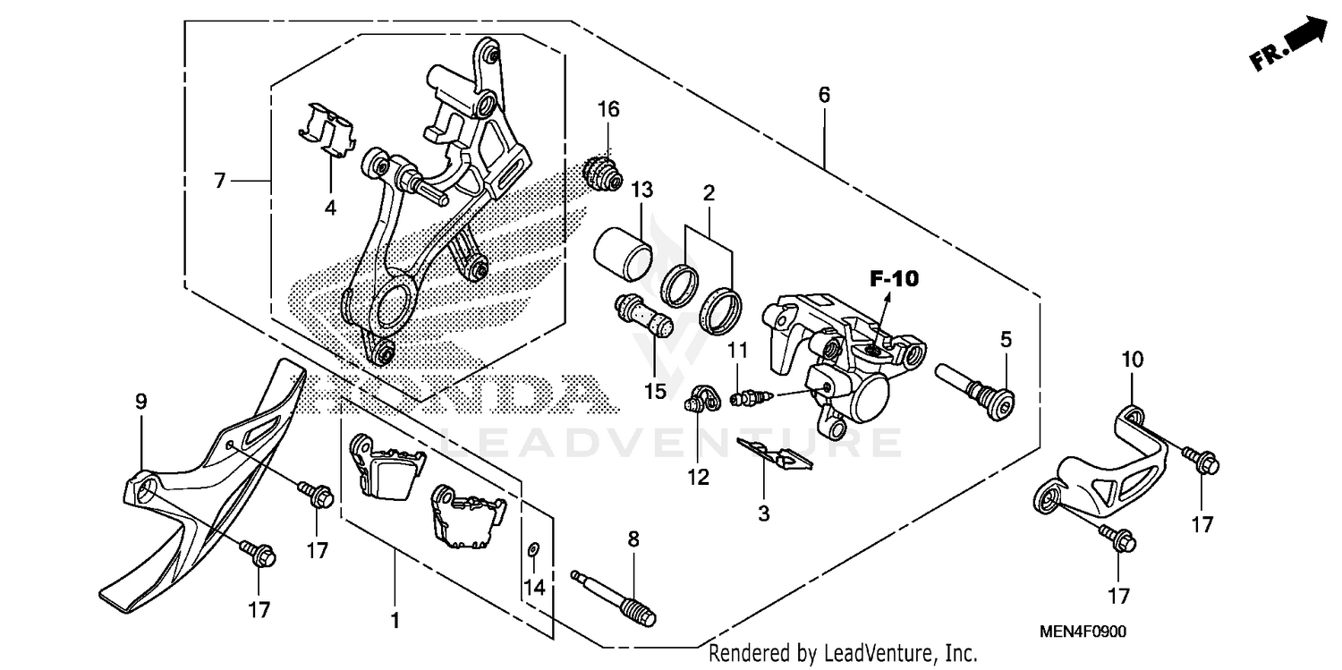 REAR BRAKE CALIPER