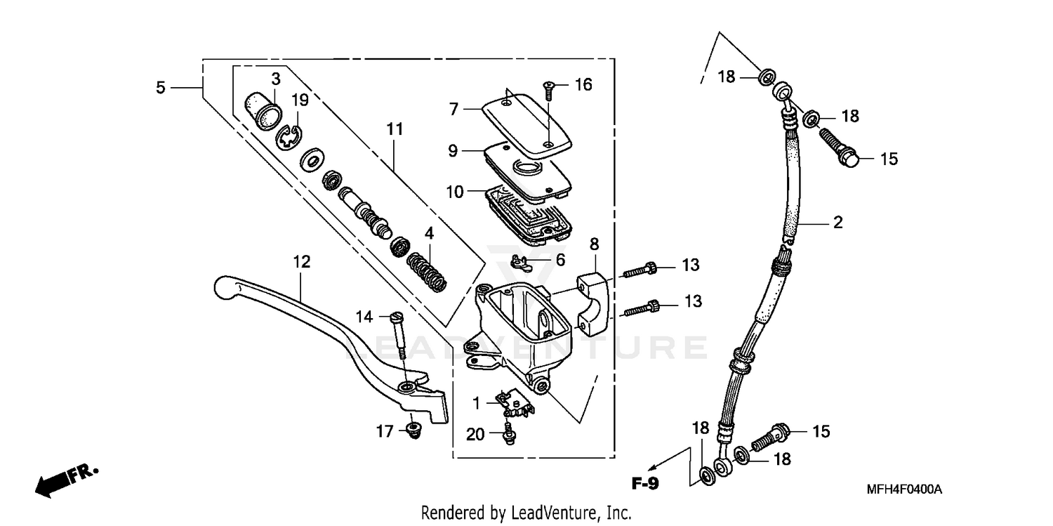 FRONT BRAKE MASTER CYLINDER