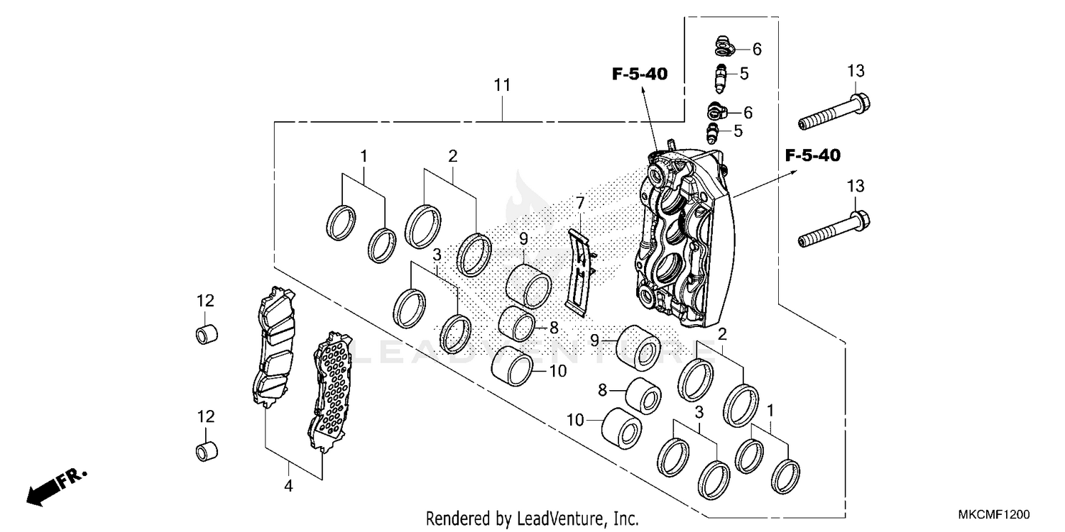 RIGHT FRONT BRAKE CALIPER