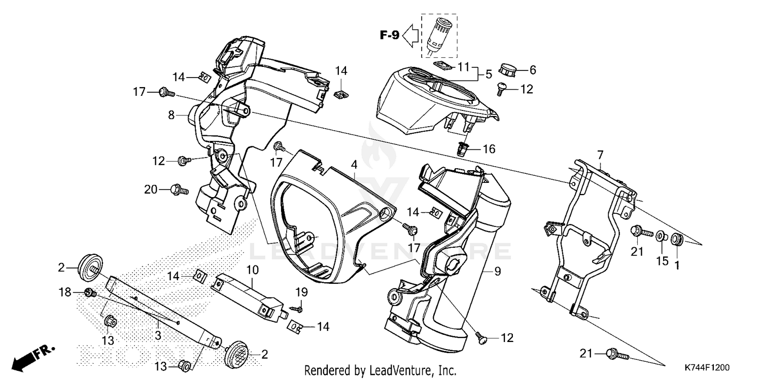 HEADLIGHT COVER@FRONT    FORK COVER