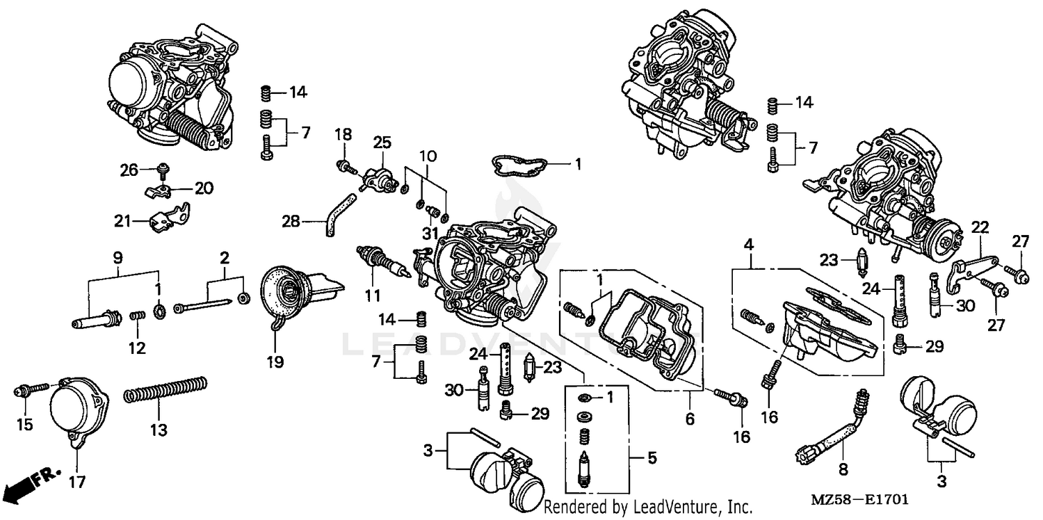 CARBURETOR (COMPONENT PARTS)