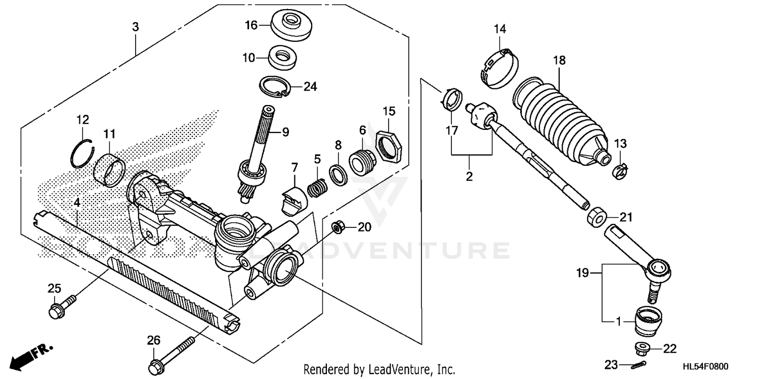 STEERING GEAR BOX@TIE ROD
