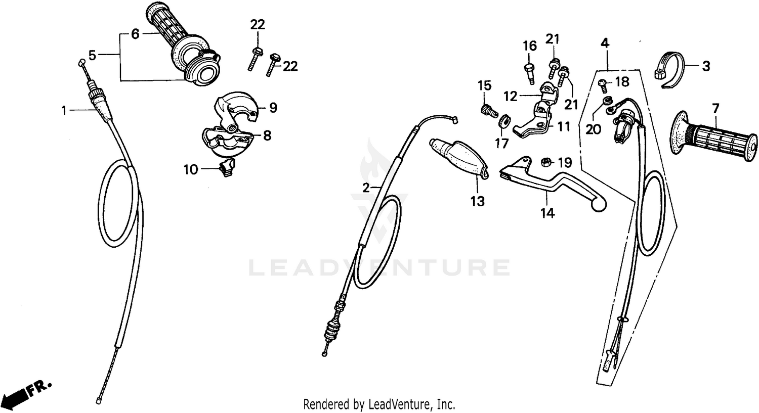 HANDLE + SWITCHES + CABLES