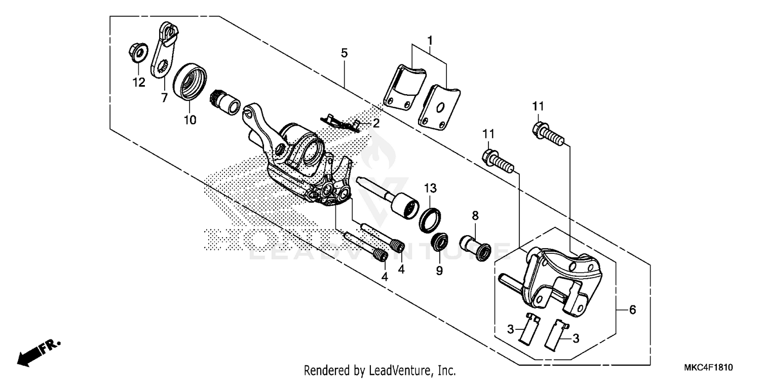 PARKING BRAKE CALIPER