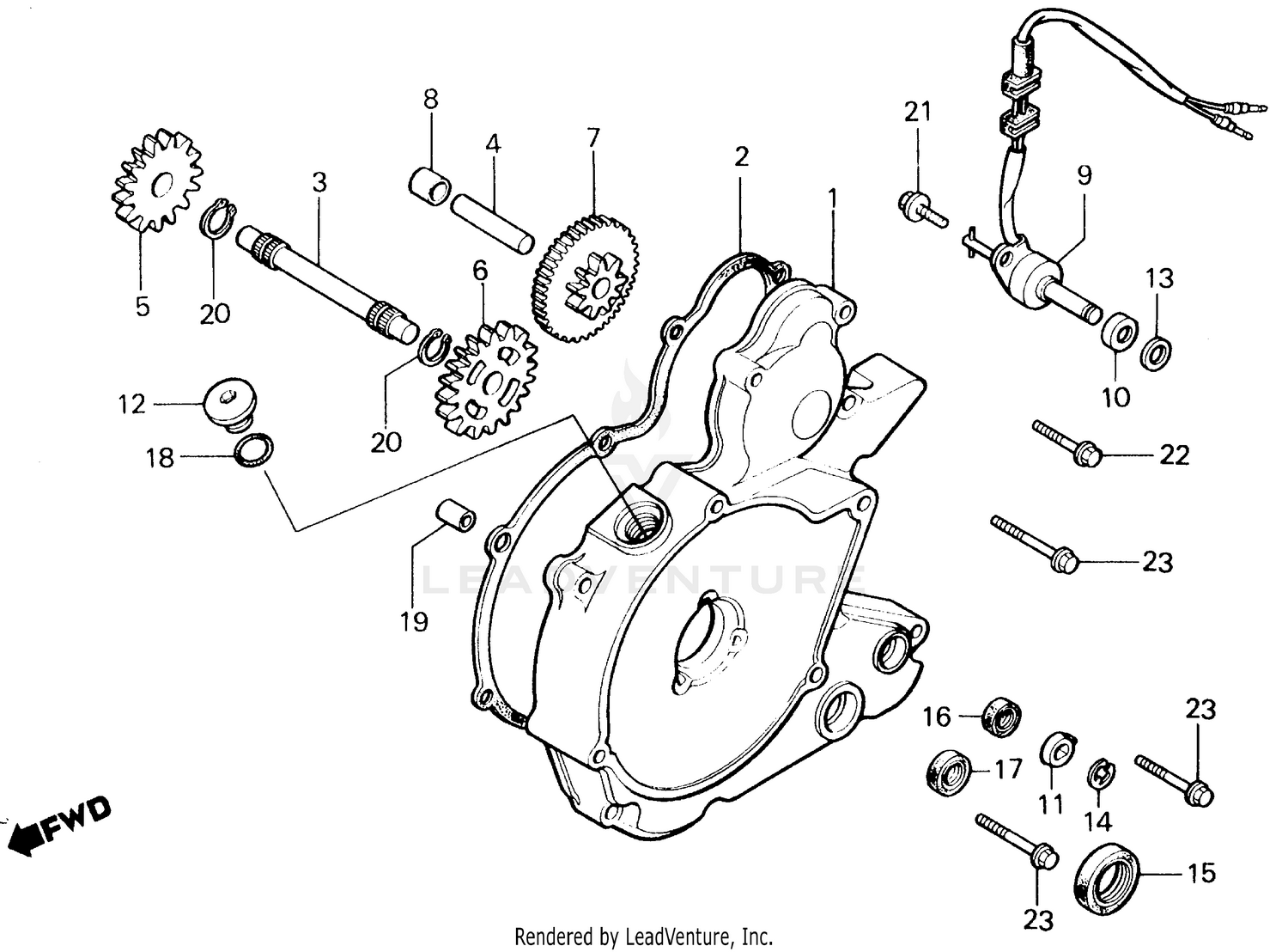 LEFT CRANKCASE COVER