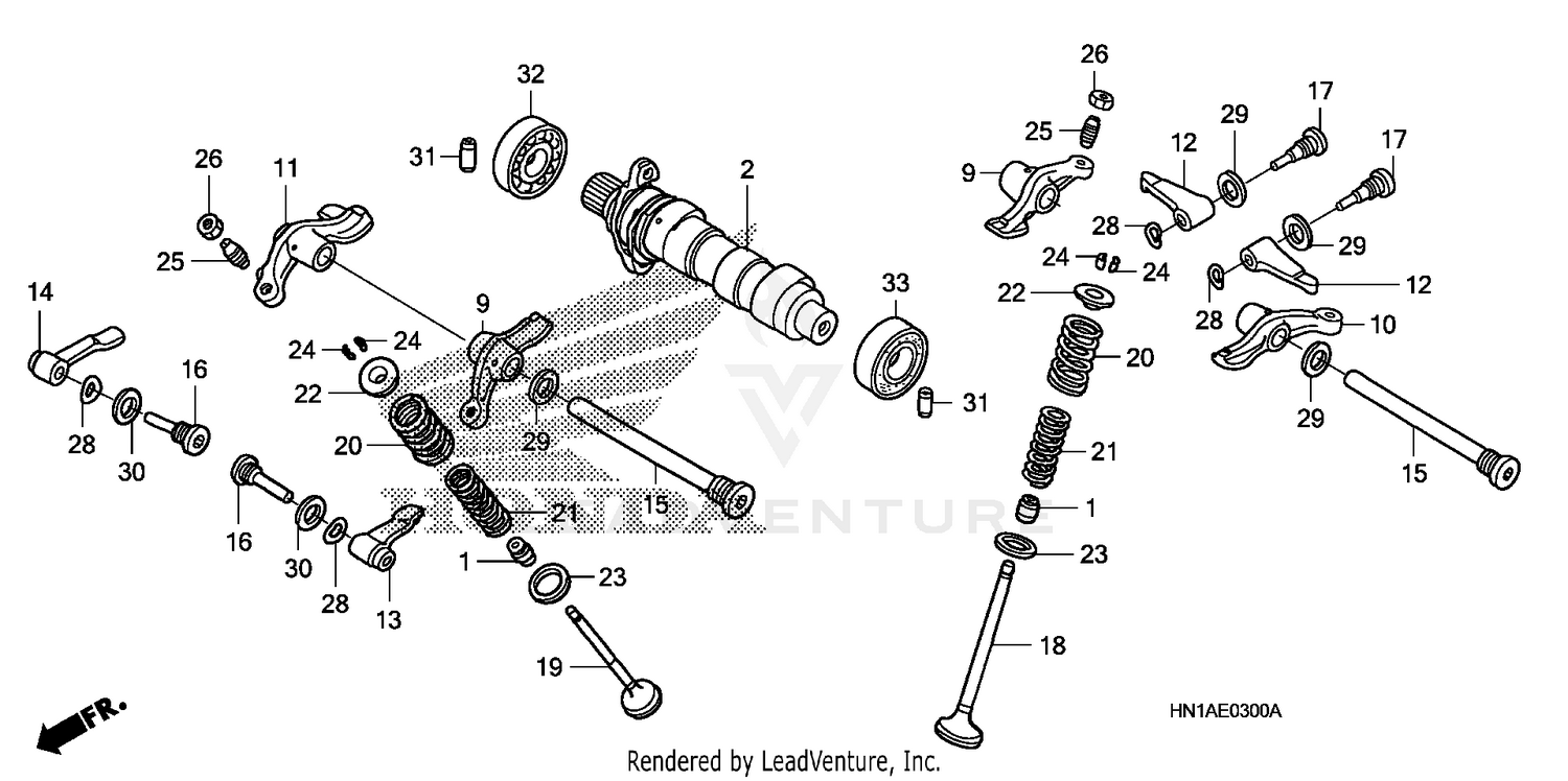 CAMSHAFT + VALVE