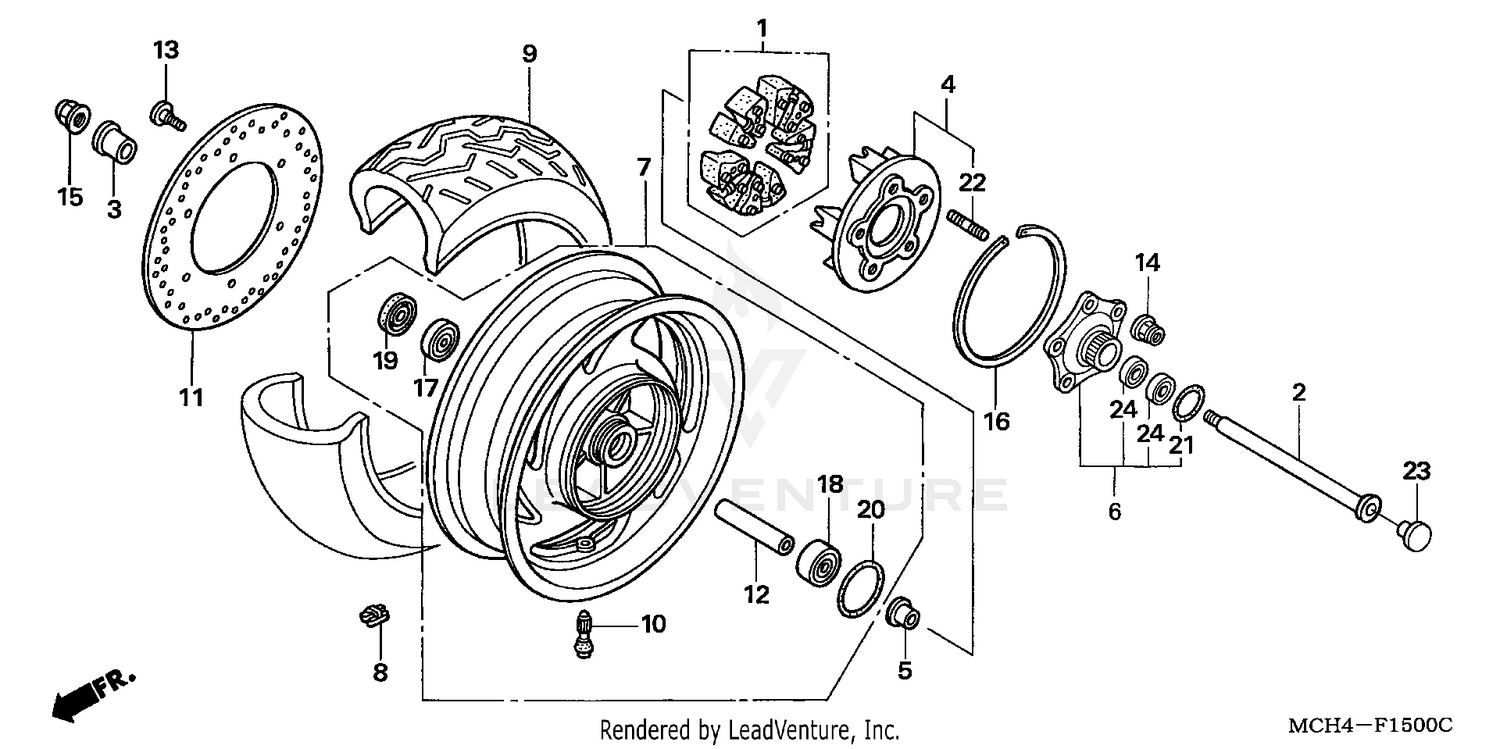 REAR WHEEL (VTX1800C)