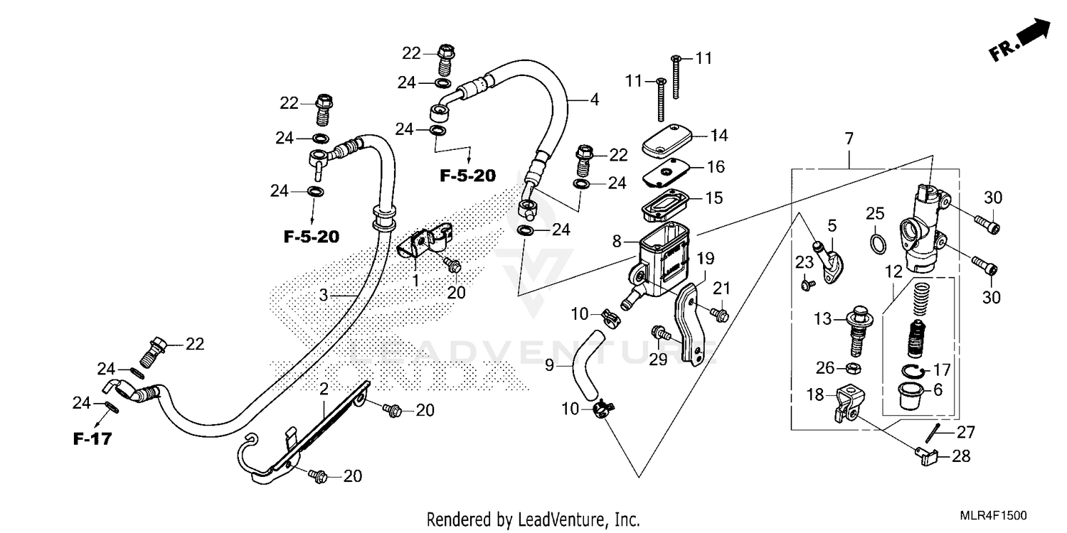 REAR BRAKE MASTER        CYLINDER