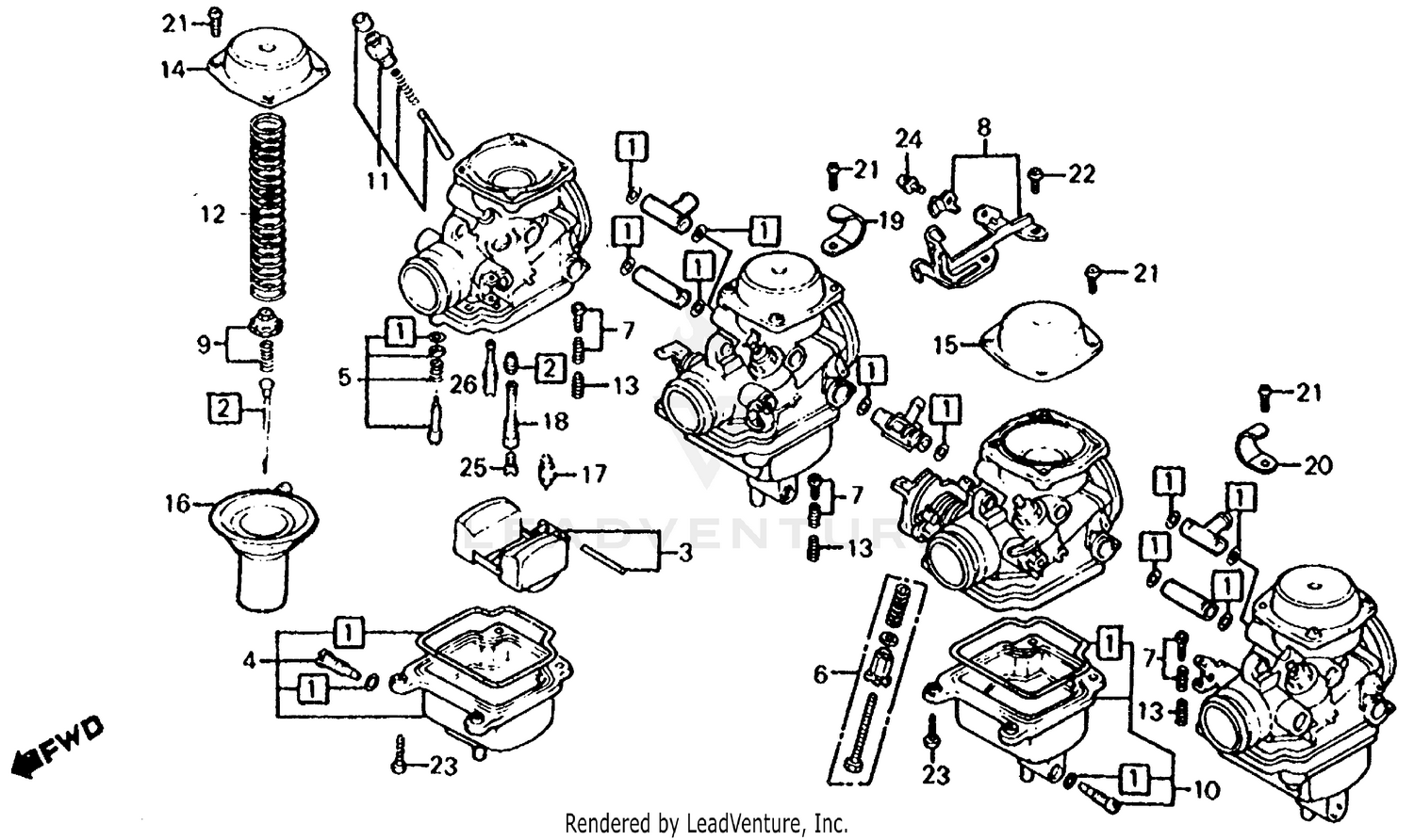 CARBURETOR (COMPONENT PARTS)