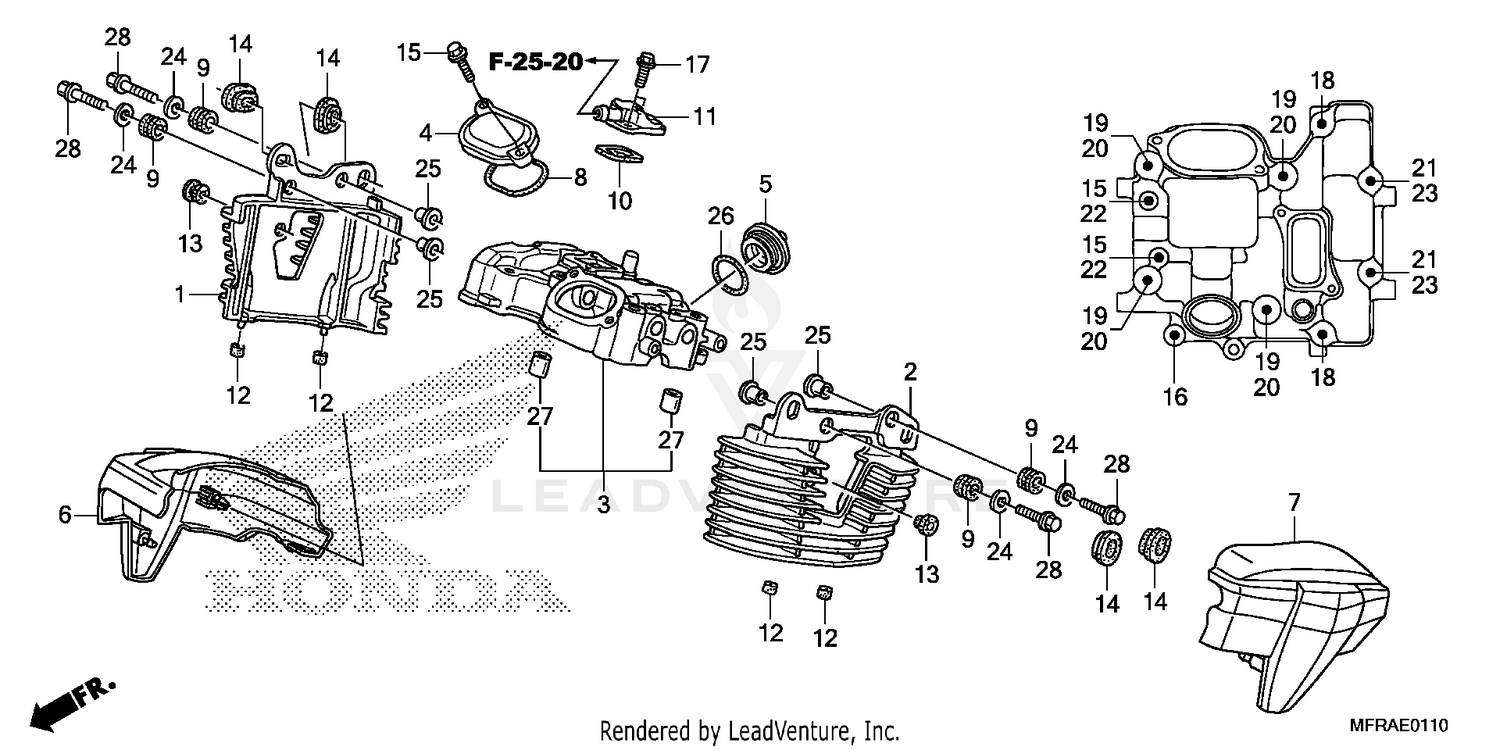 REAR CYLINDER HEAD COVER