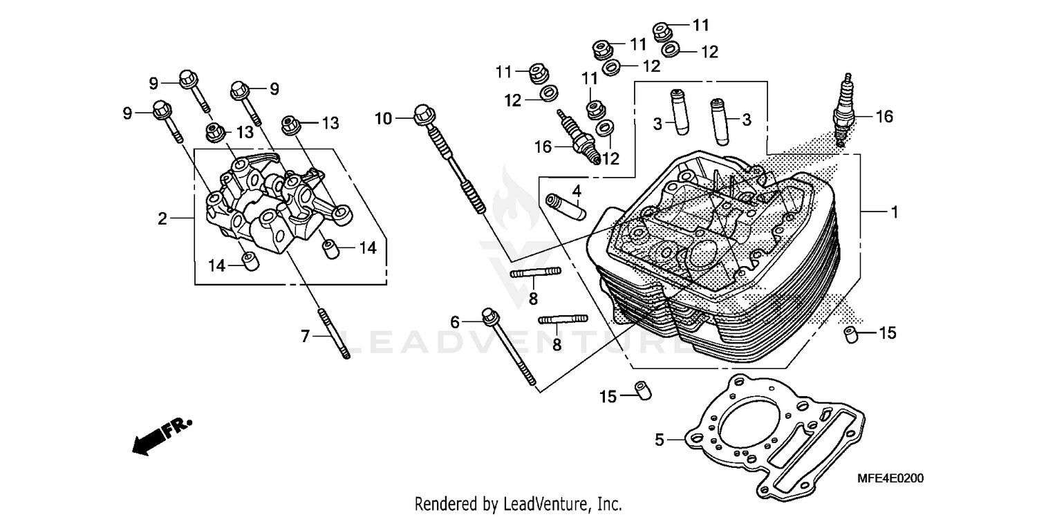 FRONT CYLINDER HEAD