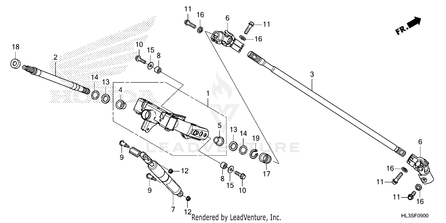 STEERING SHAFT@STEERING  COLUMN
