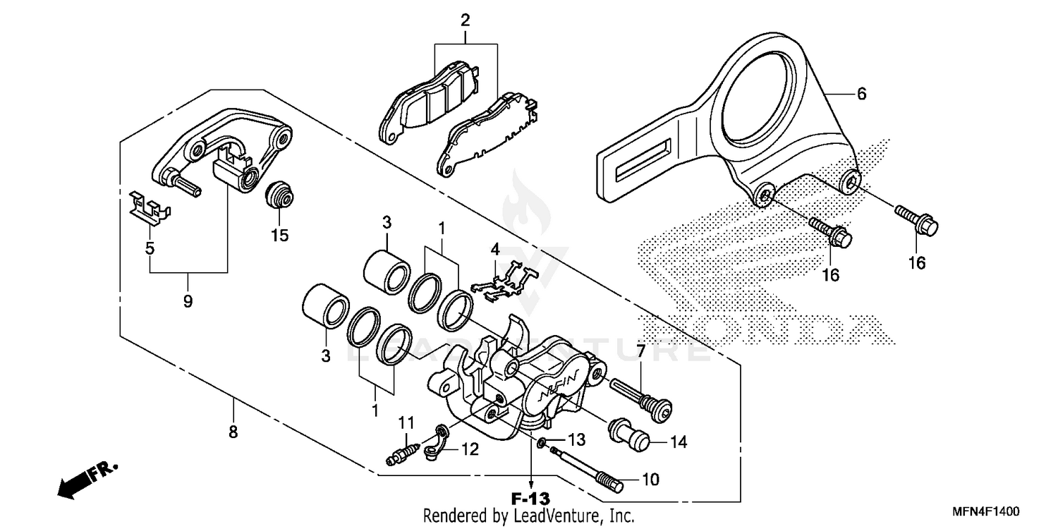 REAR BRAKE CALIPER (1)